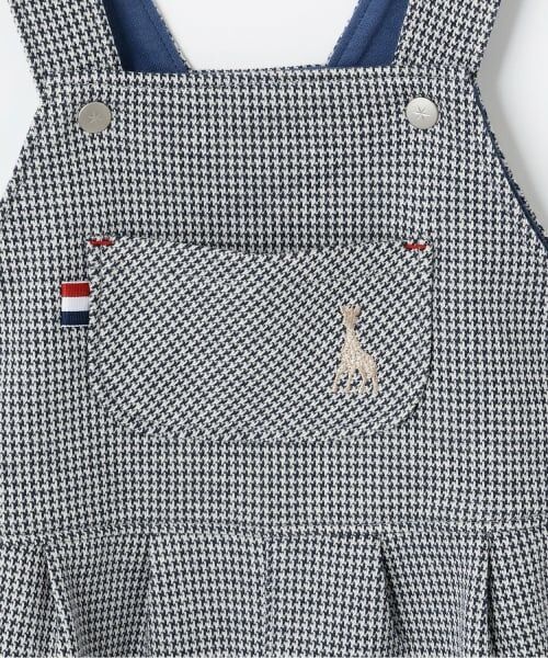 Sophie la girafe / キリンのソフィー サロペット・オールインワン | 千鳥柄サロペット【日本製】 | 詳細4