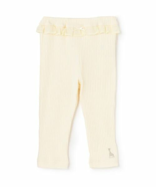 Sophie la girafe / キリンのソフィー レギンス・スパッツ | 9分丈プリーツフライスレギンス【日本製】（オフ ホワイト）