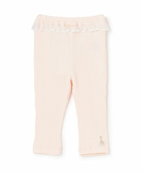 Sophie la girafe / キリンのソフィー レギンス・スパッツ | 9分丈プリーツフライスレギンス【日本製】（ピンク）