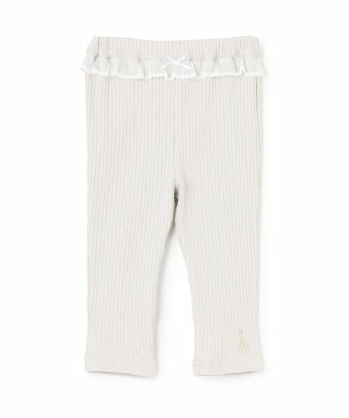 Sophie la girafe / キリンのソフィー レギンス・スパッツ | 9分丈プリーツフライスレギンス【日本製】（グレー）