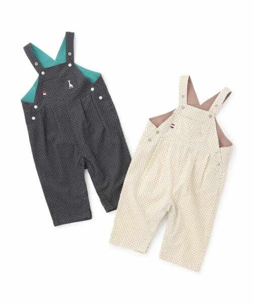 Sophie la girafe / キリンのソフィー サロペット・オールインワン | ドットサロペット【日本製】 | 詳細10