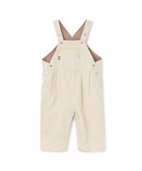 Sophie la girafe / キリンのソフィー サロペット・オールインワン | ドットサロペット【日本製】（アイボリー）