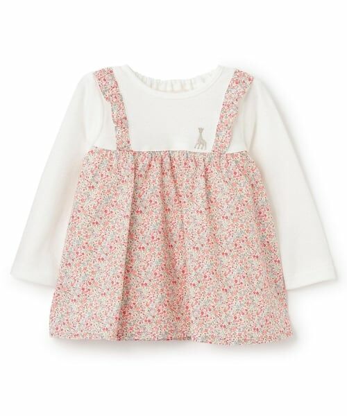 Sophie la girafe / キリンのソフィー その他トップス | 花柄チュニック【日本製】（ピンク）