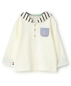 Sophie la girafe / キリンのソフィー Tシャツ | ボーダーセーラー長袖Tシャツ【日本製】