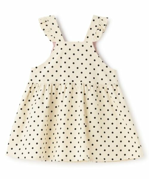 Sophie la girafe / キリンのソフィー ミニ丈・ひざ丈ワンピース | ドットジャンパースカート【日本製】 | 詳細1
