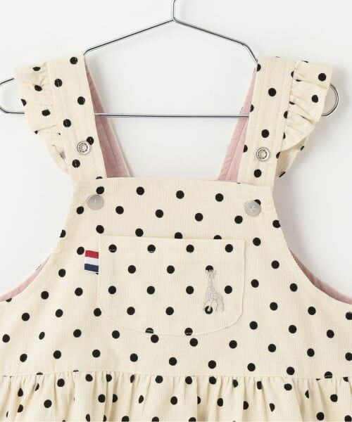 Sophie la girafe / キリンのソフィー ミニ丈・ひざ丈ワンピース | ドットジャンパースカート【日本製】 | 詳細2