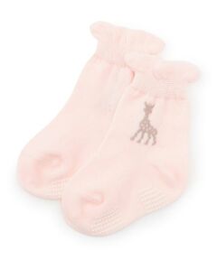 Sophie la girafe / キリンのソフィー ソックス | 透かし編みソックス【日本製】