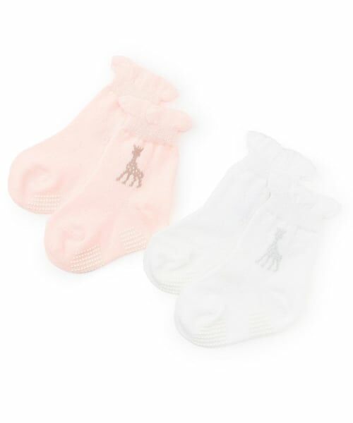 Sophie la girafe / キリンのソフィー ソックス | 透かし編みソックス【日本製】 | 詳細4