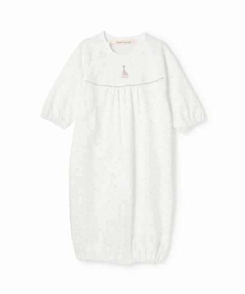 Sophie la girafe / キリンのソフィー ロンパース | スターダストスムース2WAYオール【日本製】（オフ ホワイト）