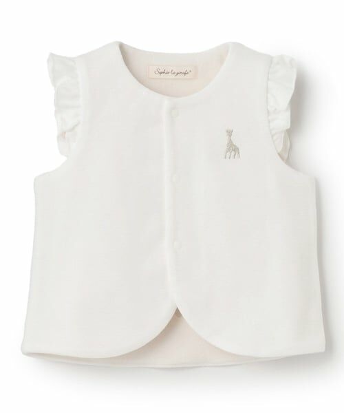 Sophie la girafe / キリンのソフィー ベビー・キッズウエア | ブライトスムースベスト【日本製】（オフ ホワイト）