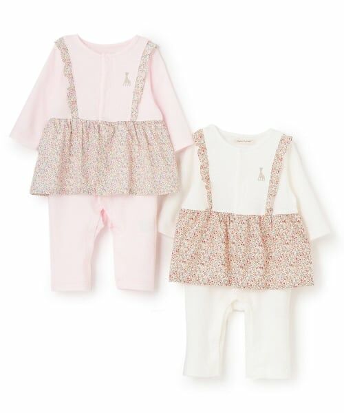 Sophie la girafe / キリンのソフィー ロンパース | 花柄カバーオール【日本製】 | 詳細6