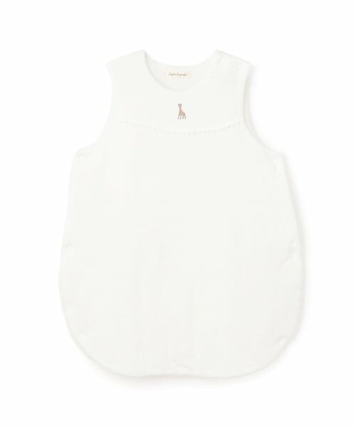 Sophie la girafe / キリンのソフィー ベビー・キッズウエア | ふんわりスリーパー【日本製】（オフ ホワイト）