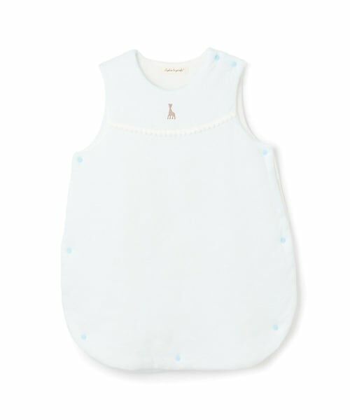 Sophie la girafe / キリンのソフィー ベビー・キッズウエア | ふんわりスリーパー【日本製】（ライト ブルー）