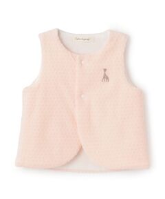 Sophie la girafe / キリンのソフィー ベビー・キッズウエア | 水玉ベロアベスト【日本製】