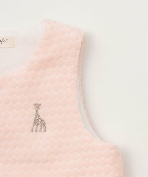 Sophie la girafe / キリンのソフィー ベビー・キッズウエア | 水玉ベロアベスト【日本製】 | 詳細4