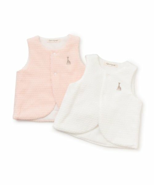 Sophie la girafe / キリンのソフィー ベビー・キッズウエア | 水玉ベロアベスト【日本製】 | 詳細9