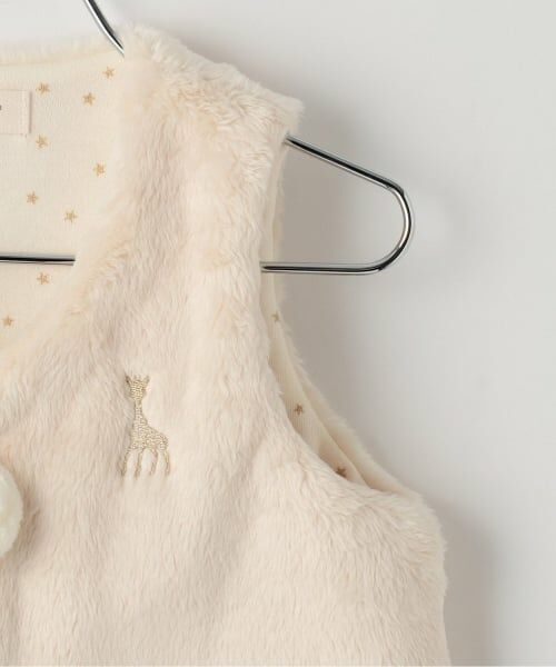 Sophie la girafe / キリンのソフィー ベビー・キッズウエア | マイクロファーベスト【日本製】 | 詳細3