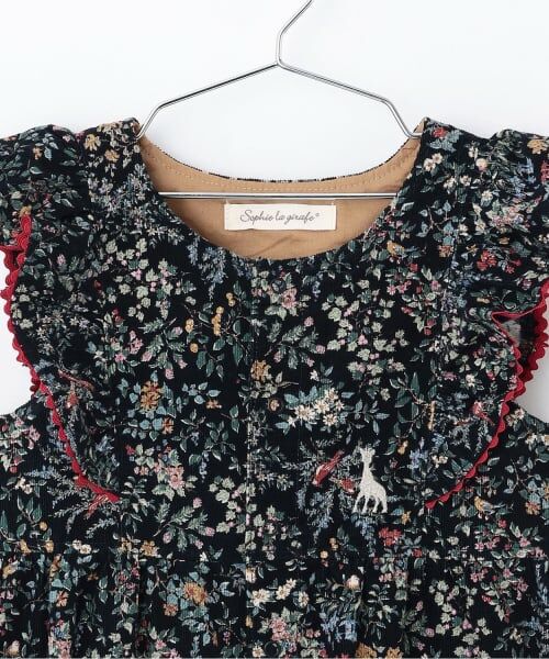 Sophie la girafe / キリンのソフィー サロペット・オールインワン | 花柄サロペット【日本製】 | 詳細2