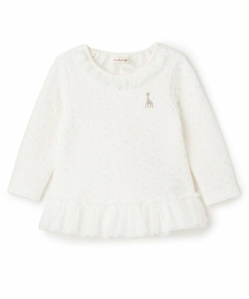 Sophie la girafe / キリンのソフィー その他トップス | スターダストキルトチュールチュニック【日本製】（オフ ホワイト）