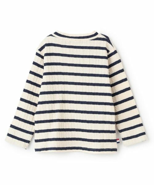 Sophie la girafe / キリンのソフィー Tシャツ | ジャカードボーダー長袖Tシャツ【日本製】 | 詳細1