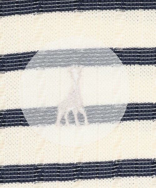 Sophie la girafe / キリンのソフィー Tシャツ | ジャカードボーダー長袖Tシャツ【日本製】 | 詳細3