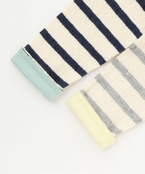 Sophie la girafe / キリンのソフィー Tシャツ | ジャカードボーダー長袖Tシャツ【日本製】 | 詳細4