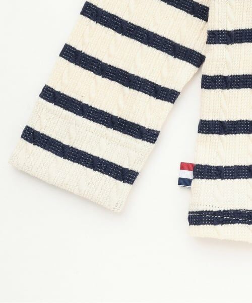 Sophie la girafe / キリンのソフィー Tシャツ | ジャカードボーダー長袖Tシャツ【日本製】 | 詳細5