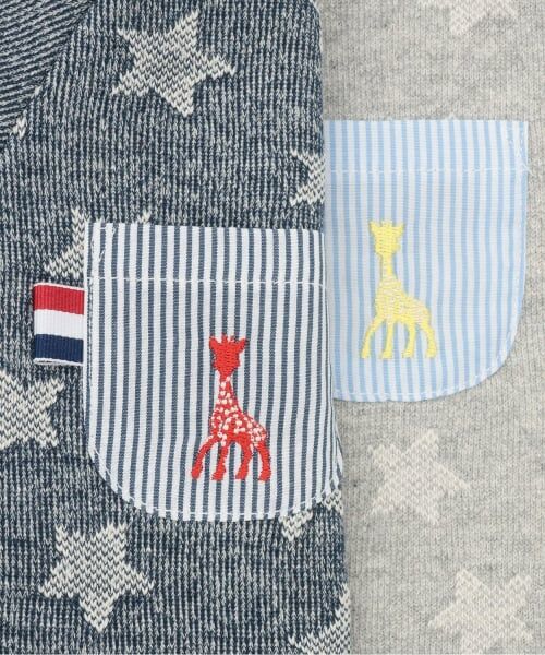 Sophie la girafe / キリンのソフィー スウェット | 星柄ジャカードレイヤードトレーナー【日本製】 | 詳細3