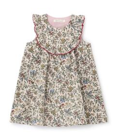 Sophie la girafe / キリンのソフィー ミニ丈・ひざ丈ワンピース | 花柄ジャンパースカート【日本製】