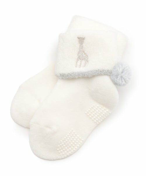 Sophie la girafe / キリンのソフィー ソックス | パイルソックス【日本製】（オフ ホワイト）