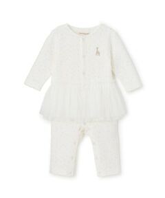 Sophie la girafe / キリンのソフィー ロンパース | スターダストキルトチュールカバーオール【日本製】