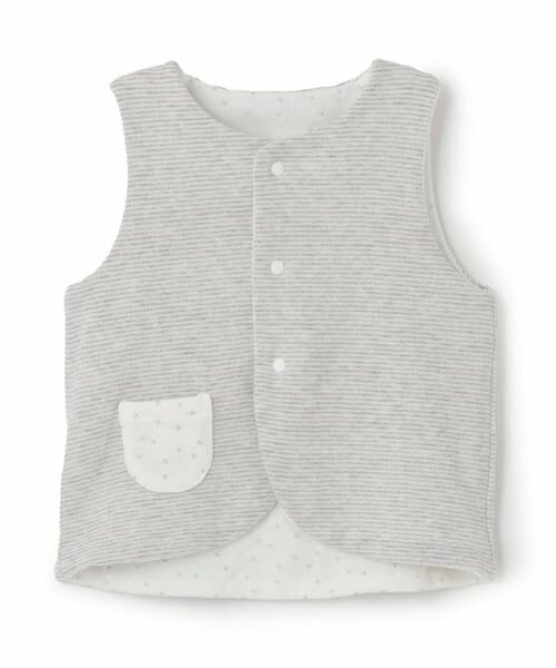 Sophie la girafe / キリンのソフィー ベビー・キッズウエア | スターダストキルトリバーシブルベスト【日本製】 | 詳細2