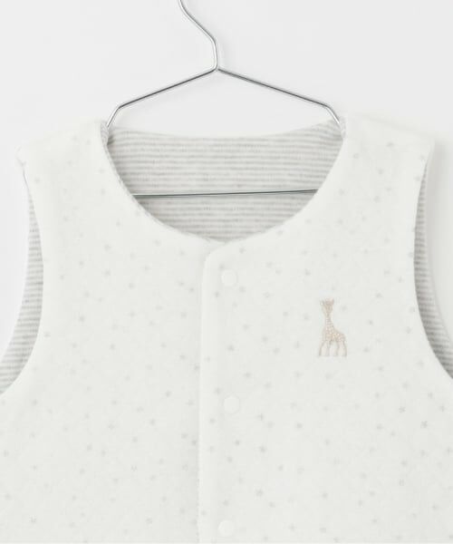 Sophie la girafe / キリンのソフィー ベビー・キッズウエア | スターダストキルトリバーシブルベスト【日本製】 | 詳細4