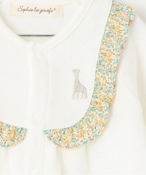 Sophie la girafe / キリンのソフィー ロンパース | 小花柄2WAYオール【日本製】 | 詳細4
