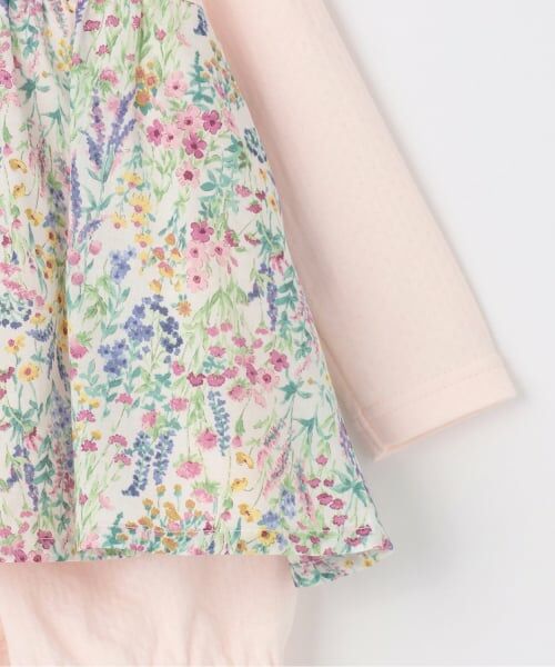 Sophie la girafe / キリンのソフィー ベビー・キッズウエア | 花柄ベビースーツ【日本製】 | 詳細4