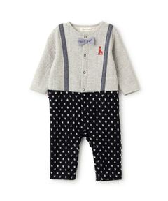 Sophie la girafe / キリンのソフィー ロンパース | サスペンダーカバーオール【日本製】