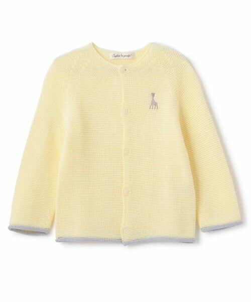 Sophie la girafe / キリンのソフィー カーディガン・ボレロ | ガーター編みカーディガン【日本製】（クリーム）