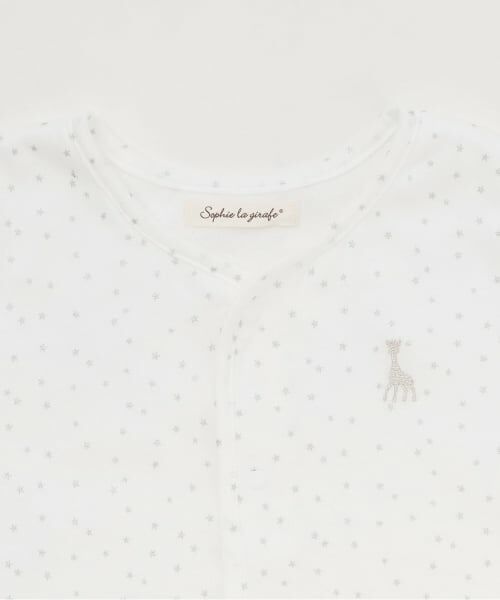 Sophie la girafe / キリンのソフィー ベビー・キッズウエア | スターダスト前あきスリーパー【日本製】 | 詳細3