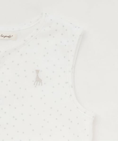 Sophie la girafe / キリンのソフィー ベビー・キッズウエア | スターダスト前あきスリーパー【日本製】 | 詳細4