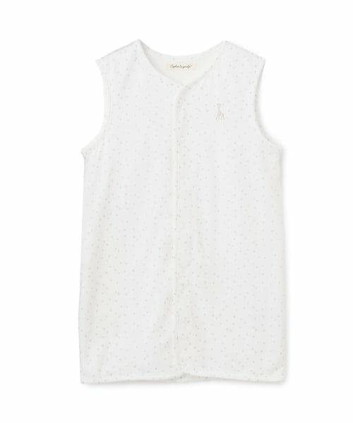 Sophie la girafe / キリンのソフィー ベビー・キッズウエア | スターダスト前あきスリーパー【日本製】（オフ ホワイト）