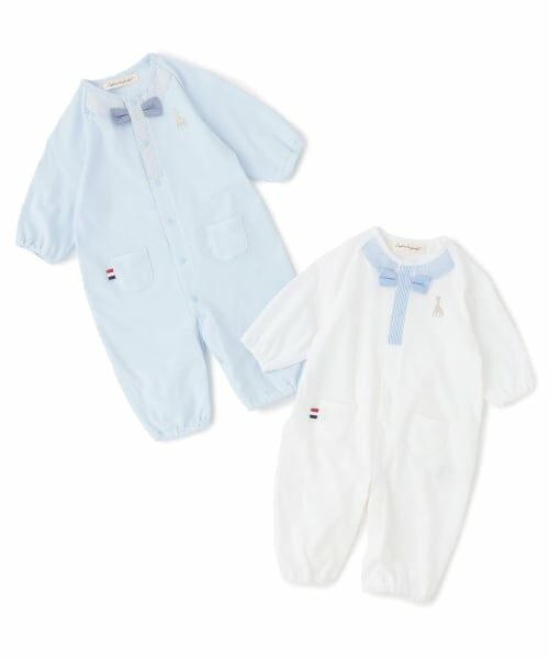 Sophie la girafe / キリンのソフィー ロンパース | 蝶ネクタイ2WAYオール【日本製】 | 詳細8