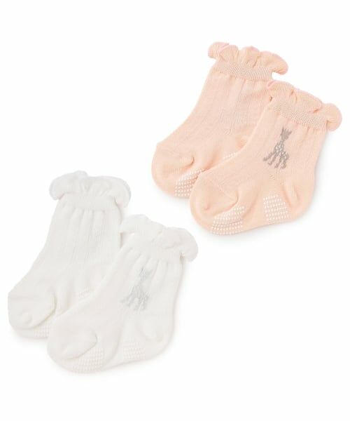 Sophie la girafe / キリンのソフィー ベビー・キッズウエア | 透かしメローソックス【日本製】 | 詳細5