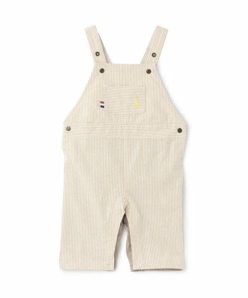 Sophie la girafe / キリンのソフィー サロペット・オールインワン | ヒッコリーサロペット（ベージュ）