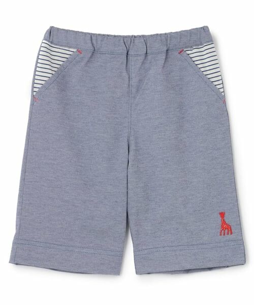 Sophie la girafe / キリンのソフィー ショート・ハーフ・半端丈パンツ | カットショートパンツ（紺）