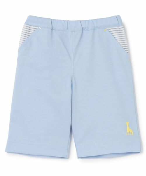 Sophie la girafe / キリンのソフィー ショート・ハーフ・半端丈パンツ | カットショートパンツ（ブルー）