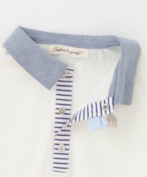 Sophie la girafe / キリンのソフィー シャツ・ブラウス | 蝶ネクタイシャツ【日本製】 | 詳細3