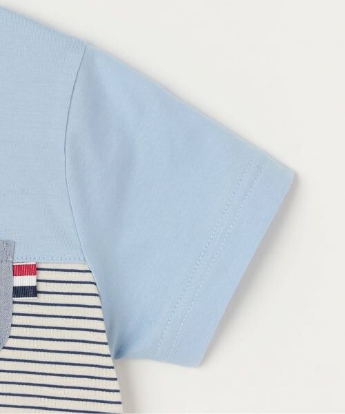 Sophie la girafe / キリンのソフィー Tシャツ | ボーダー切り替えTシャツ【日本製】 | 詳細3