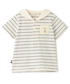 Sophie la girafe / キリンのソフィー Tシャツ | セーラーボーダー半袖Tシャツ【日本製】