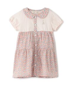 Sophie la girafe / キリンのソフィー ミニ丈・ひざ丈ワンピース | 花柄ワンピース【日本製】