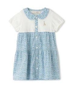 Sophie la girafe / キリンのソフィー ミニ丈・ひざ丈ワンピース | 花柄ワンピース【日本製】